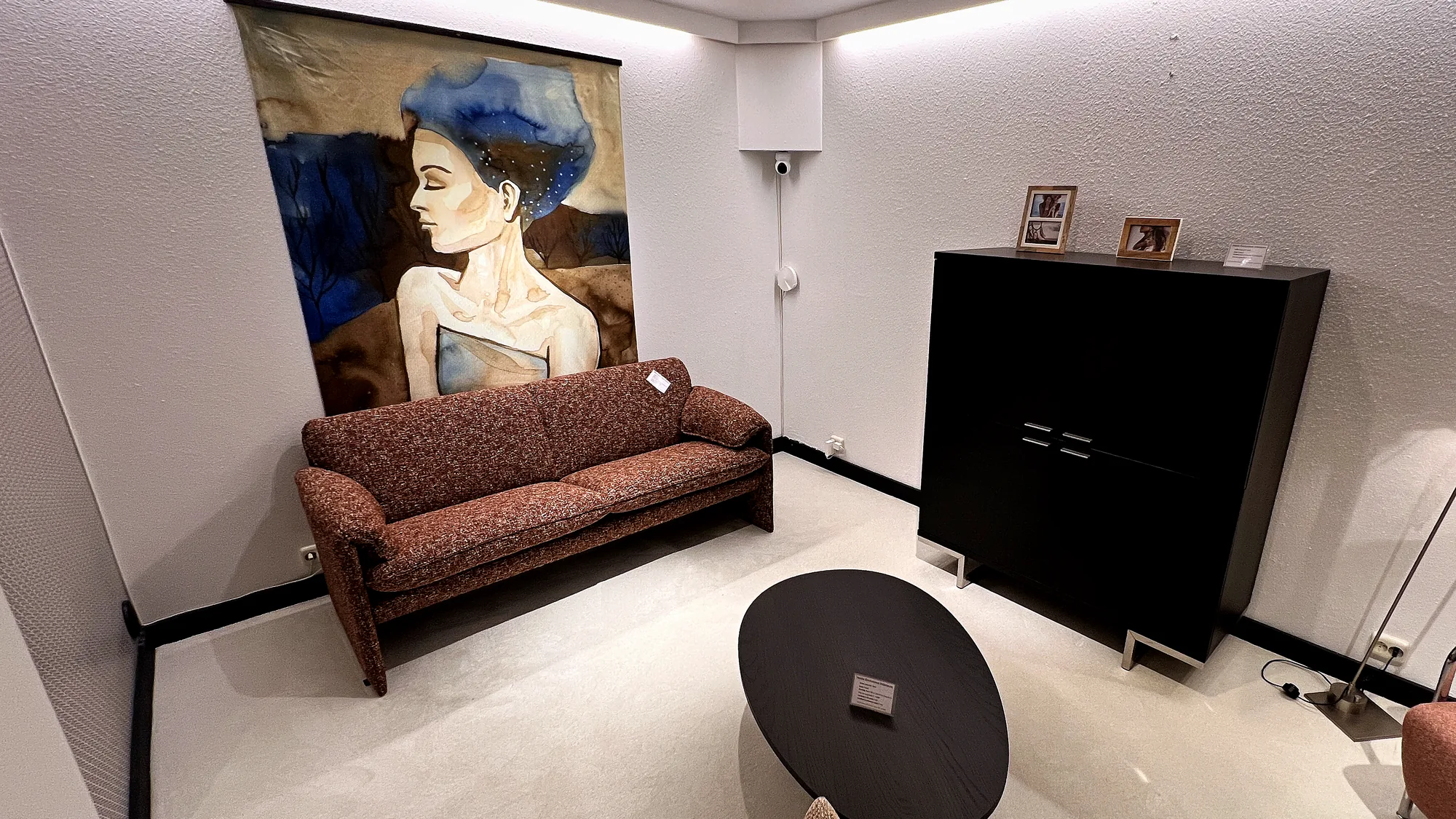 Sfeerbeeld uit de Heida showroom bij Schuitema Morris bank