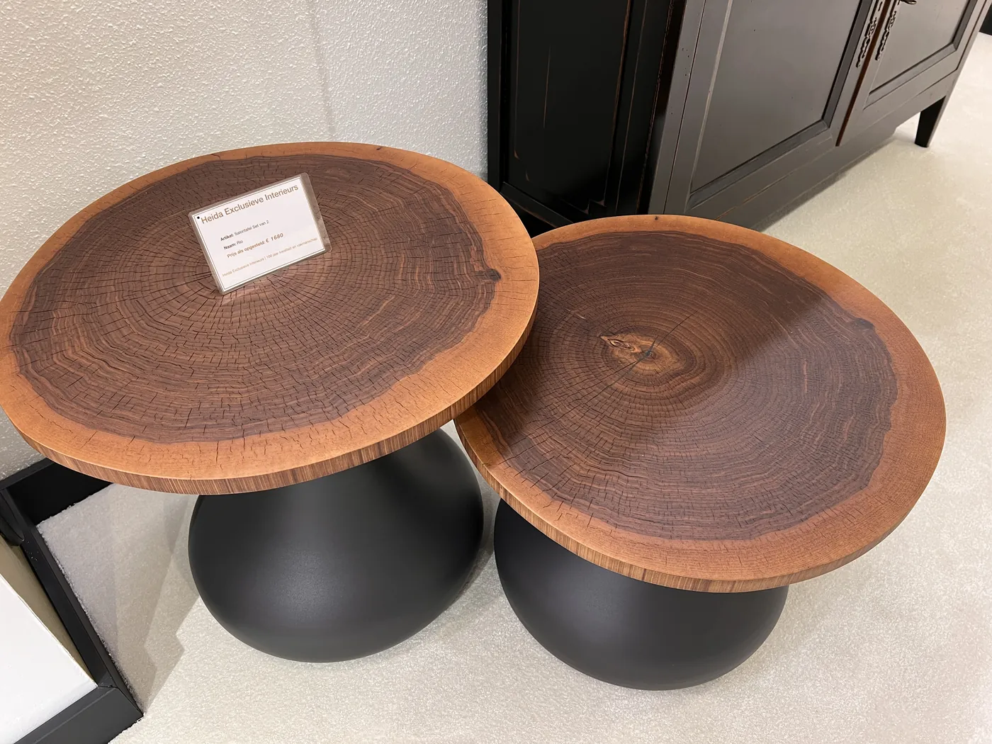 Sfeerbeeld uit de Heida showroom bij Rio salontafel