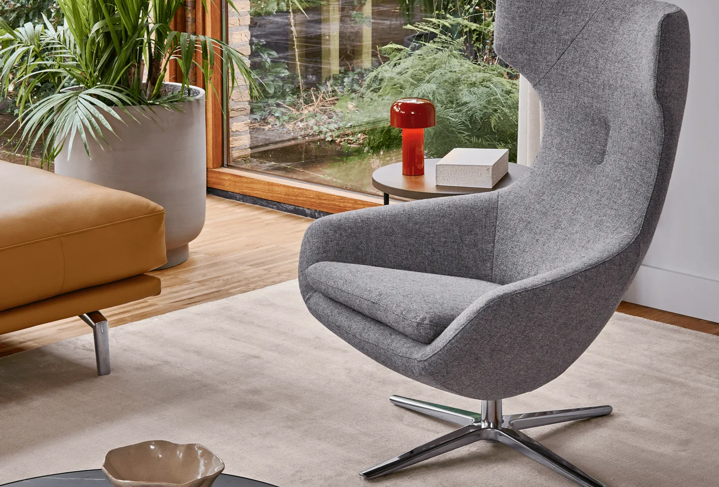 Leolux Caruzzo draaifauteuil met hoge rug